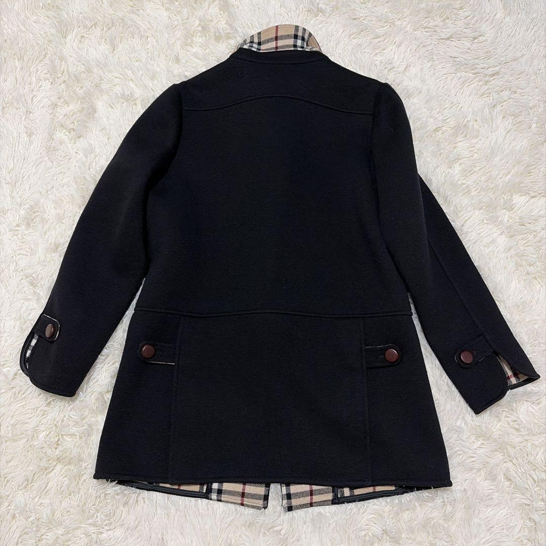 ✨美品✨BURBERRY ダッフルコート 黒 ウール 赤タグ 希少 ノバチェック