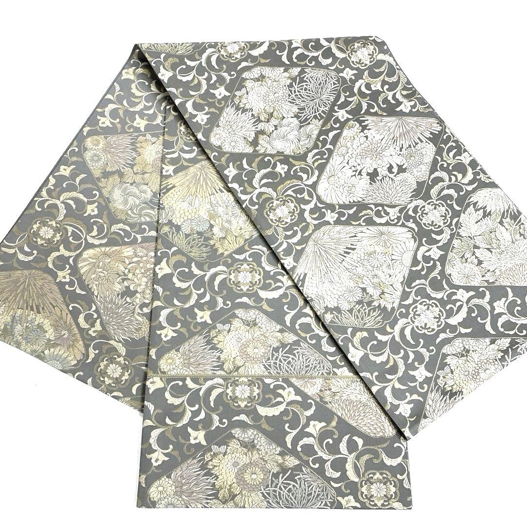 専用帯6205 ●陰山織物謹製 箔屋清兵衛 草木染 高級 正絹 全通 袋帯