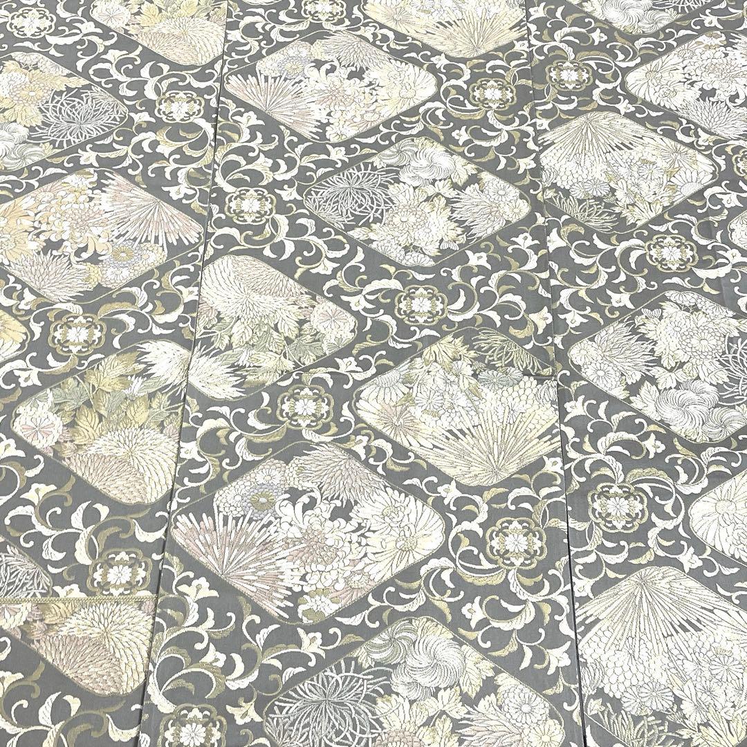 専用帯6205 ●陰山織物謹製 箔屋清兵衛 草木染 高級 正絹 全通 袋帯