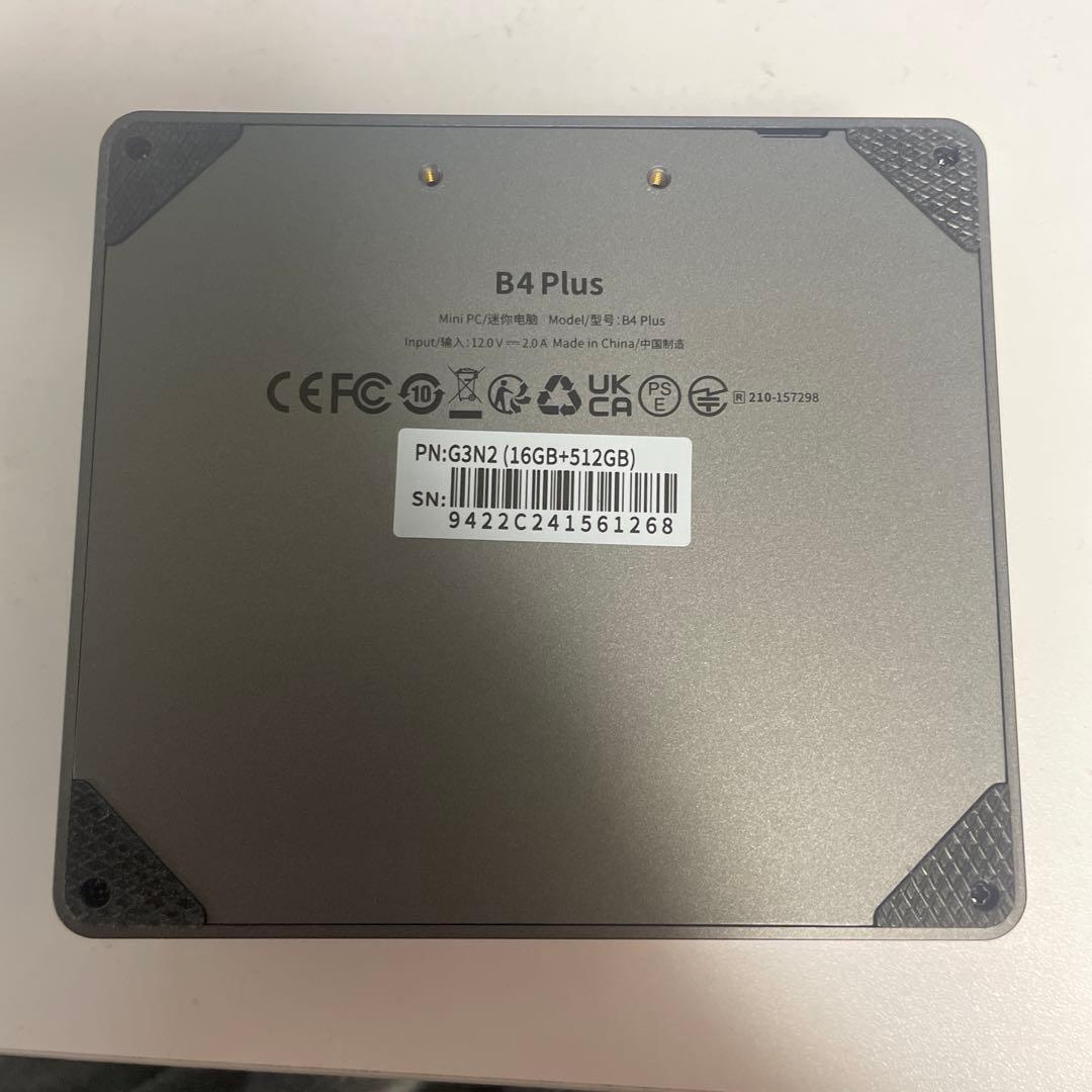 BMAX B4 Plus ミニPC 16GB/512GB