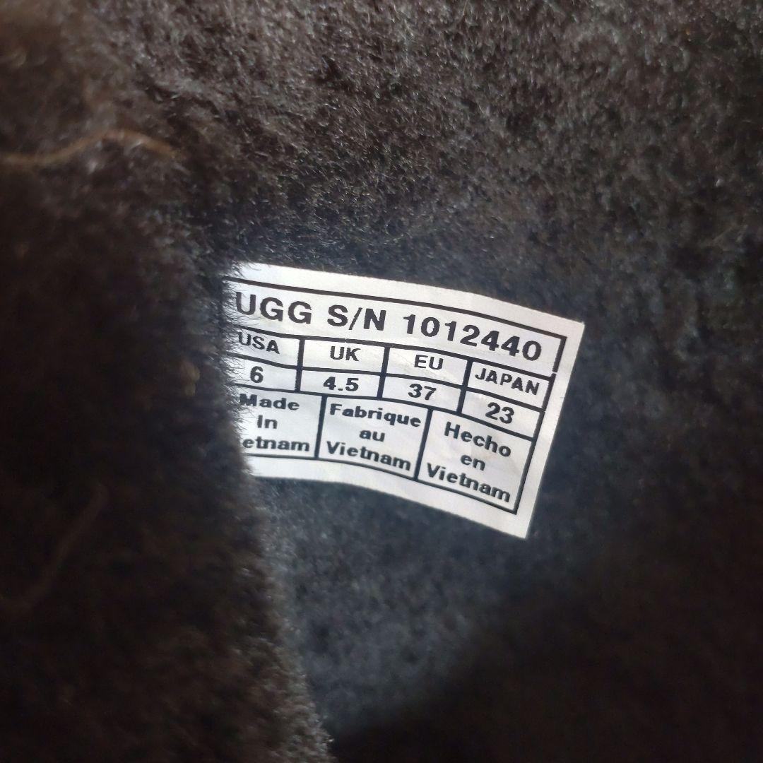 ☆美品☆アグ　ロルナ ムートンブーツ　サイズ6 23cm　黒　表革