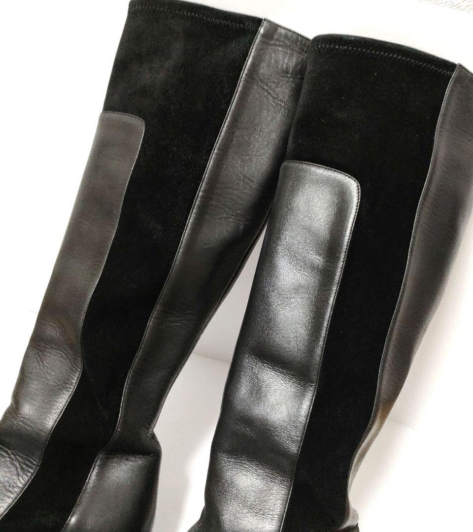 美品❢Christian Louboutin ロングブーツ　革　レザー　ヒール