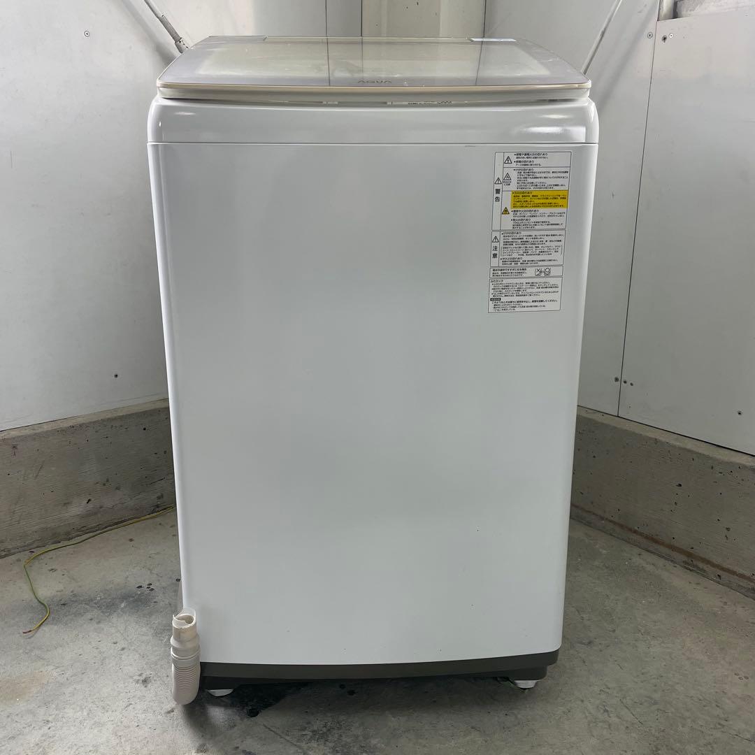 AQUA 電気洗濯乾燥機 AQW-GTW100H 20年製 風呂水吸水ホース付き