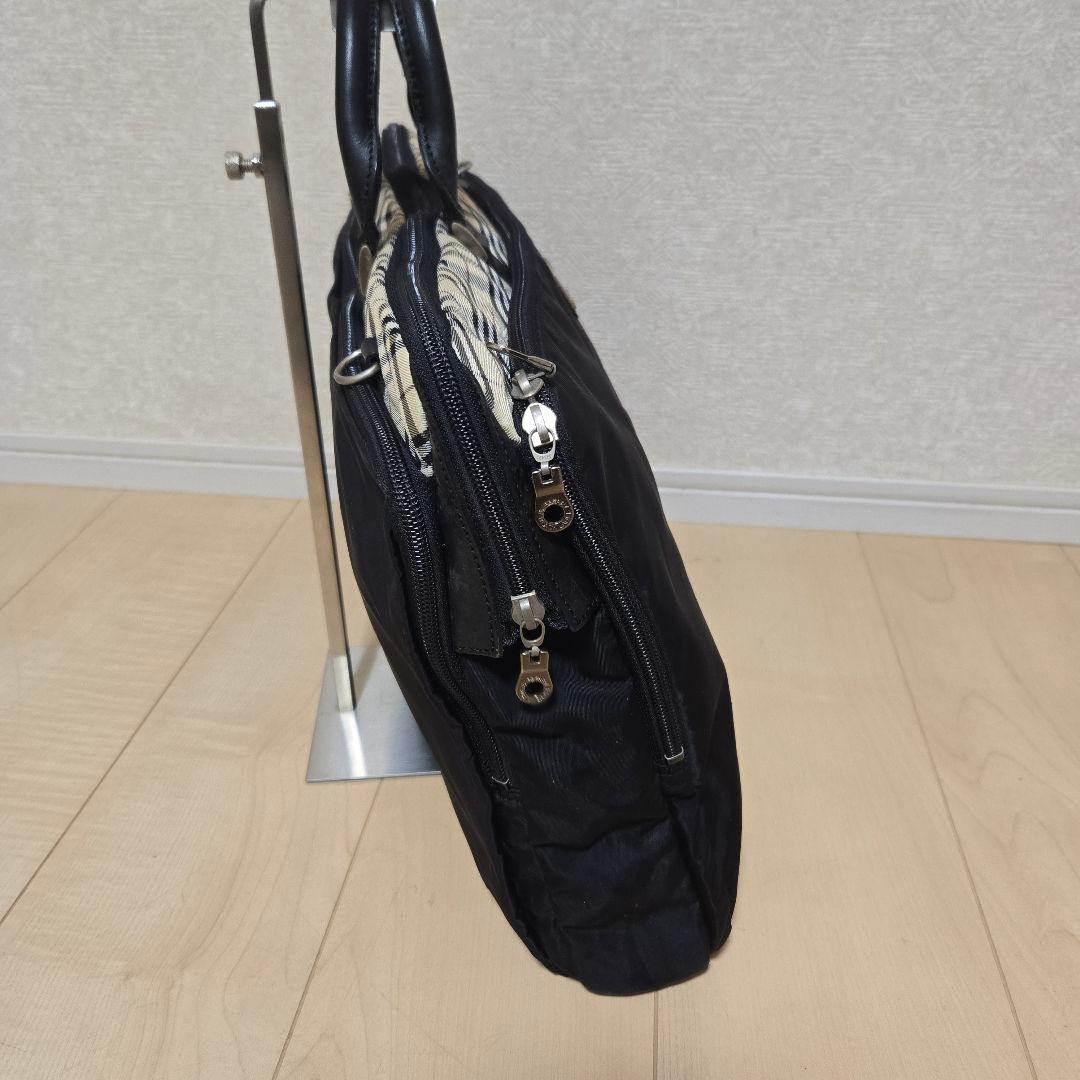 バーバリー ブリーフケース ノバチェック 本革 ナイロン 軽量