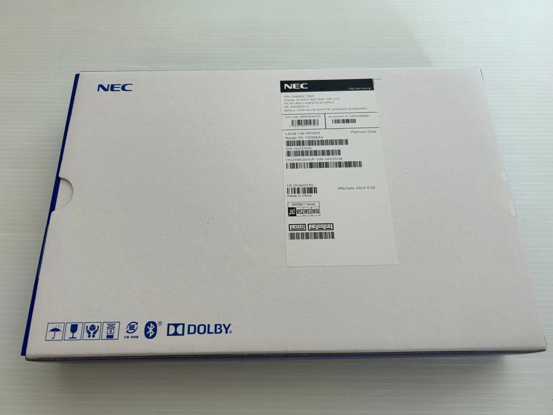 NEC PC-T1055EAS LAVIE Tab T10 10.1型