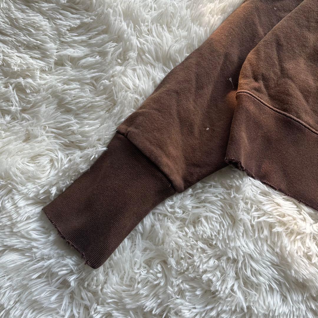 Whim Gazette ヴィンテージ加工　裏起毛　プルオーバー　スウェット