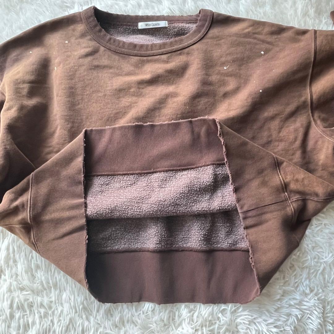 Whim Gazette ヴィンテージ加工　裏起毛　プルオーバー　スウェット
