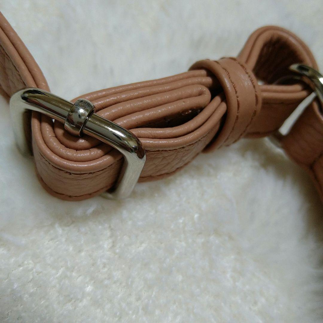 ear PAPILLONNER イアパピヨネ　ショルダーバッグ ピンクベージュ