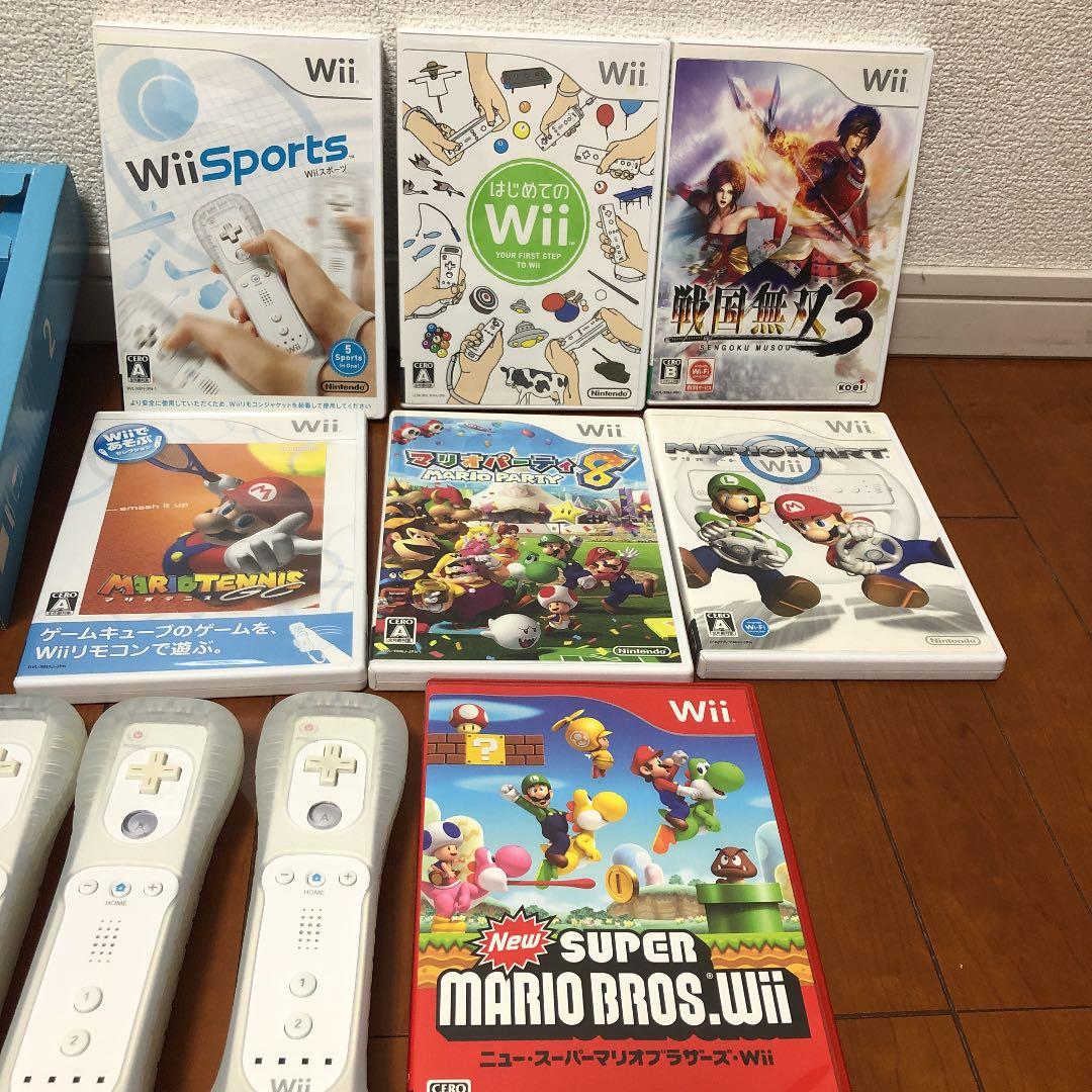 Nintendo Wii 本体とソフト7本セット