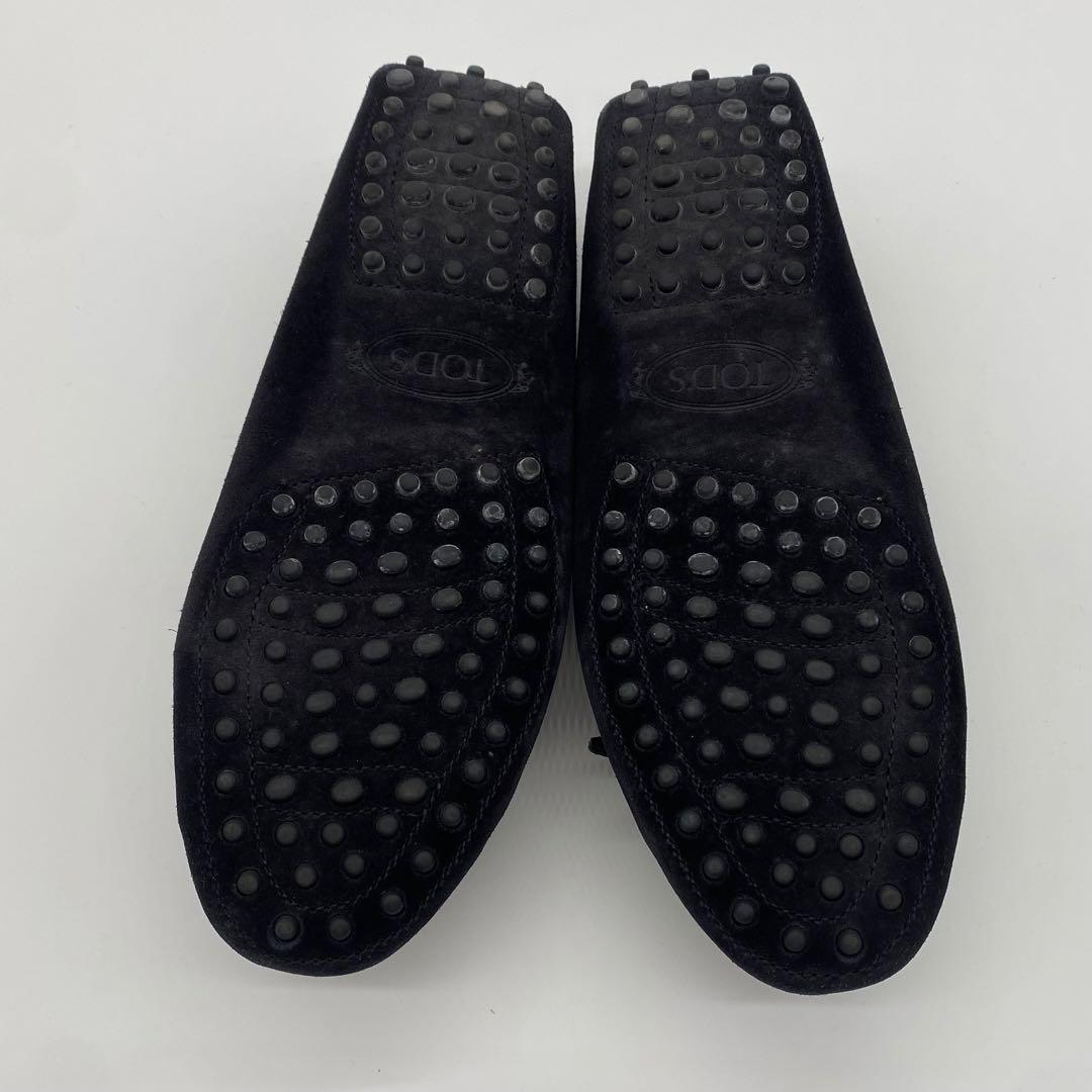 美品　TOS'S ブラック　フリンジローファー　スエード　イタリア製　25.5㎝