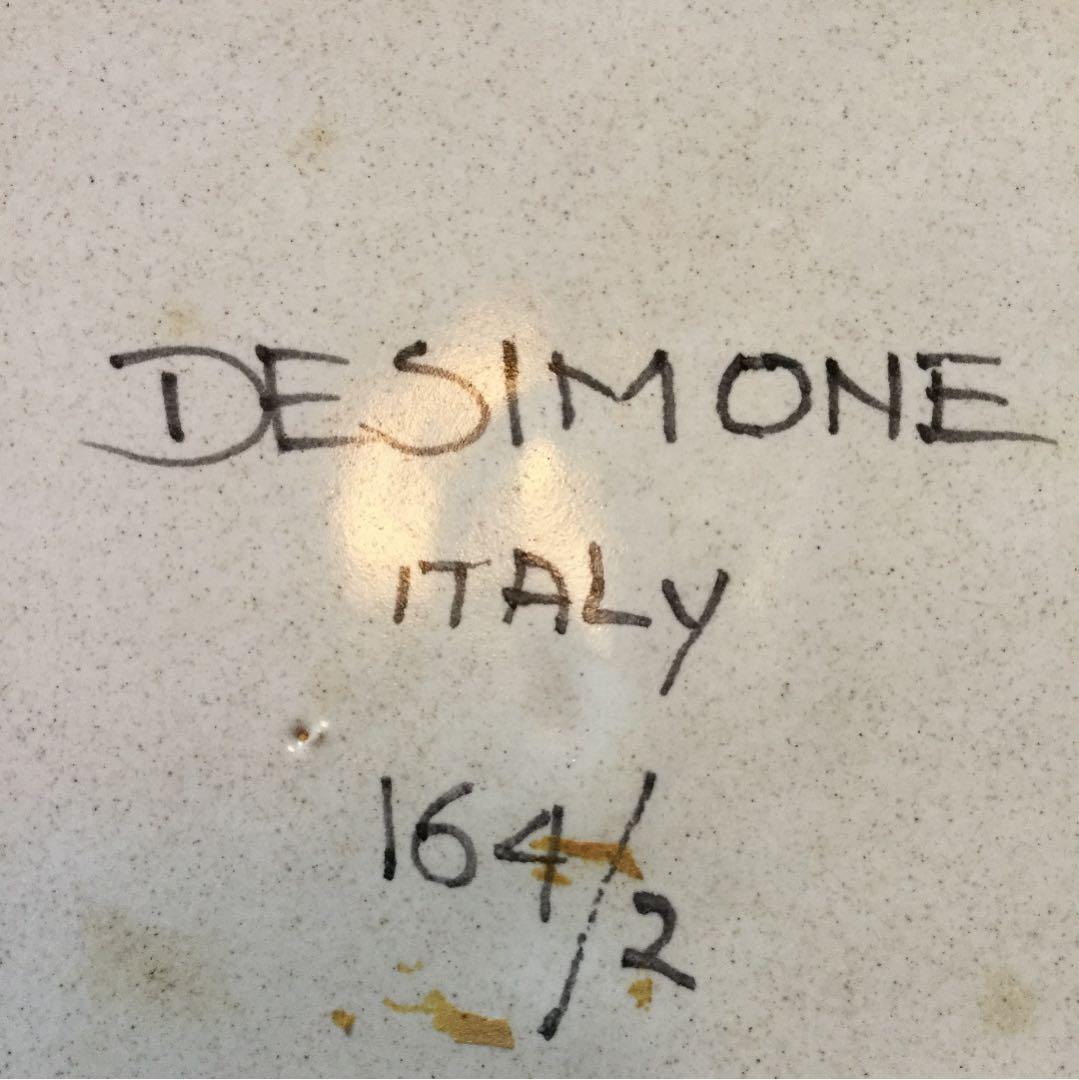 デ シモーネ    マーメイド   陶器絵皿  新品未使用  本物