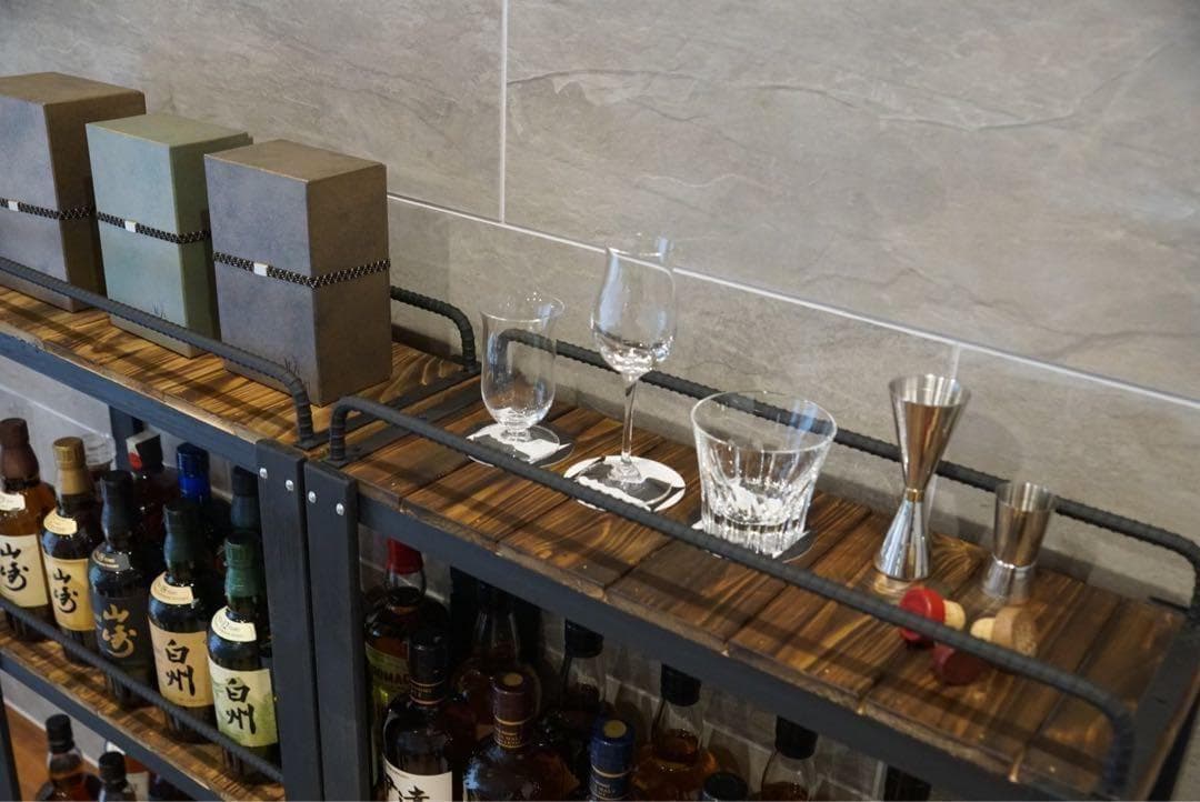 特大ウィスキーラック　飾り棚　ディスプレイラック　男前インテリア　棚 0115