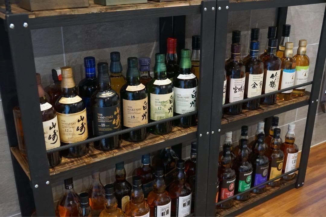 特大ウィスキーラック　飾り棚　ディスプレイラック　男前インテリア　棚 0115