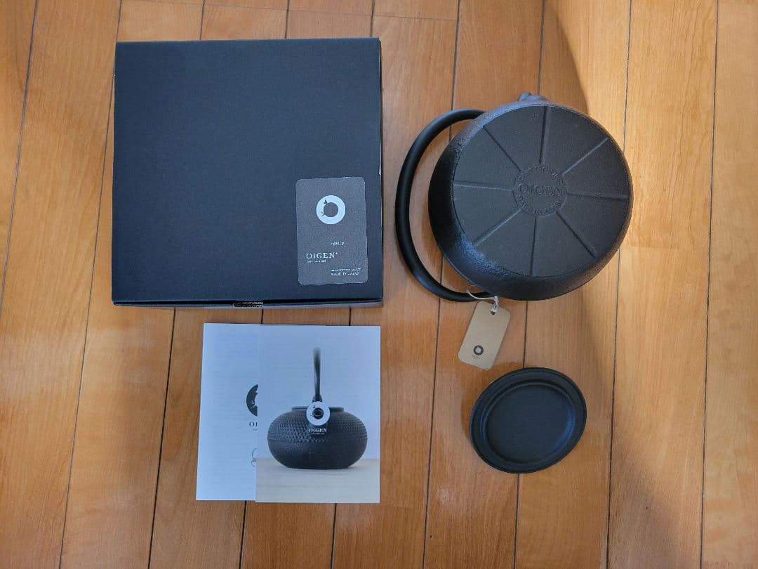 【新品】鉄瓶　平形まろみアラレ　１L （OIGEN／オイゲン）