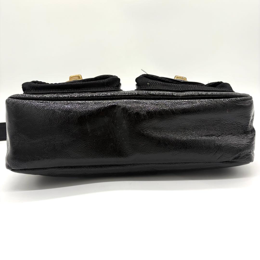 【極美品】コーチ　レガシー　ワンショルダーバッグ　シグネチャー　ターンロック　黒