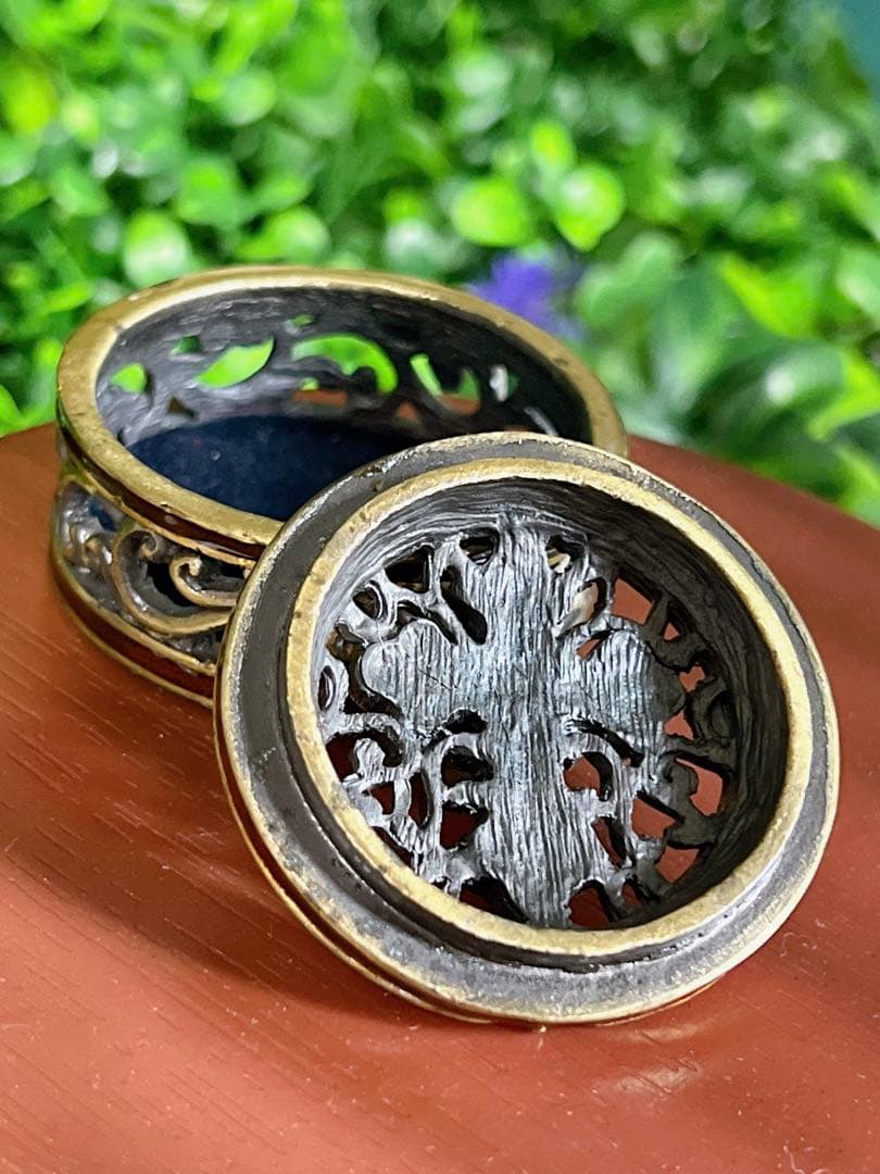 アンティーク　小物入れ　十字架　クロス　宝石箱　ケース　キリスト