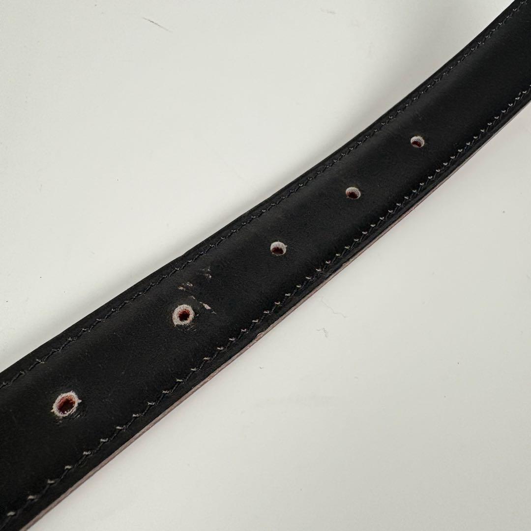 エルメス　コンスタンス　ベルト　Hバックル　レザー　リバーシブル　黒　エンジ