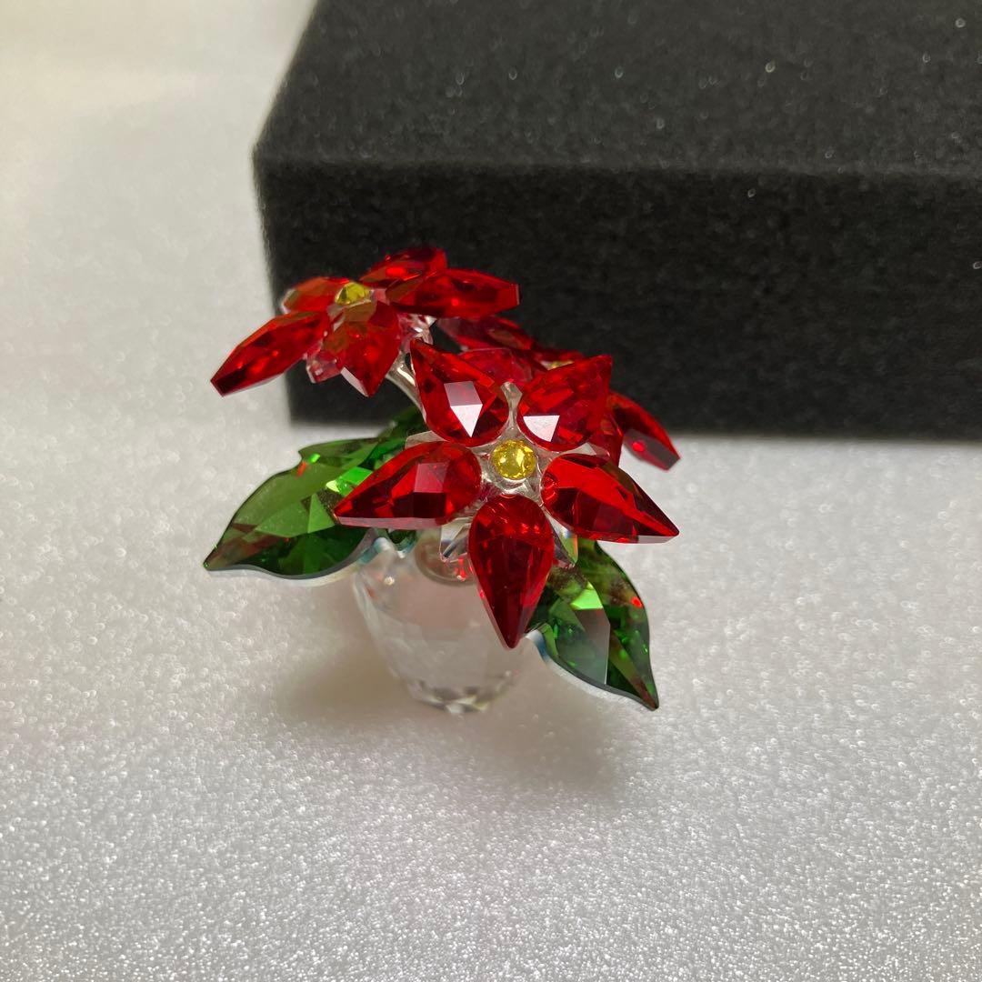 スワロフスキー　Swarovski オブジェ ポインセチア