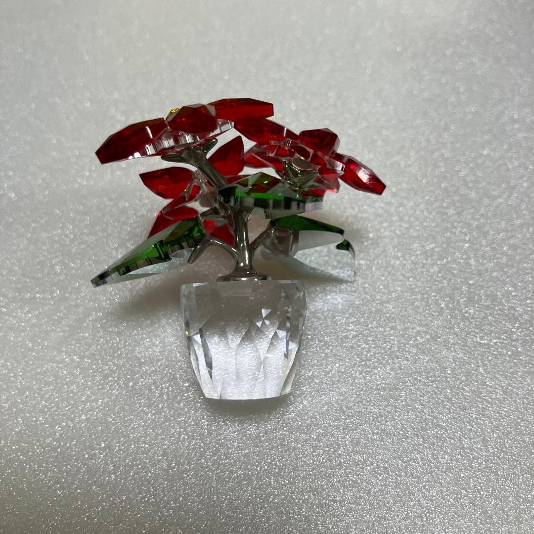 スワロフスキー　Swarovski オブジェ ポインセチア