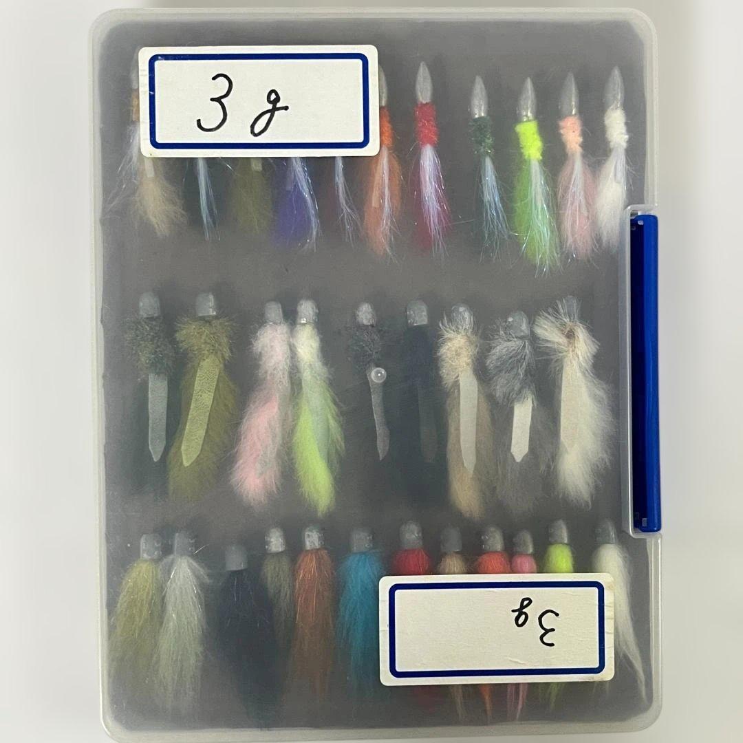 【迅速配送】ハートデザイン フェザールアー 3.0g 各種 32個 ケース付