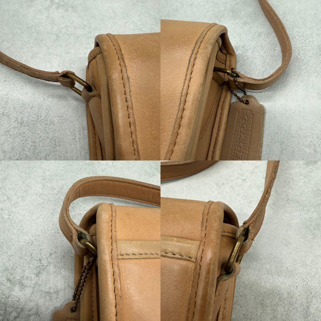 COACH オールドコーチ ショルダーバッグ レザー クロスボディ ターンロック