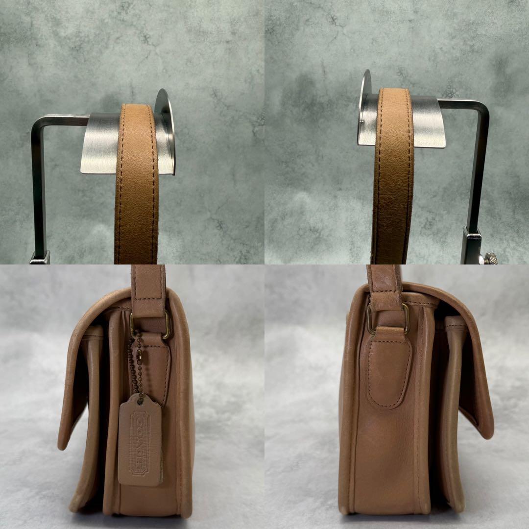 COACH オールドコーチ ショルダーバッグ レザー クロスボディ ターンロック