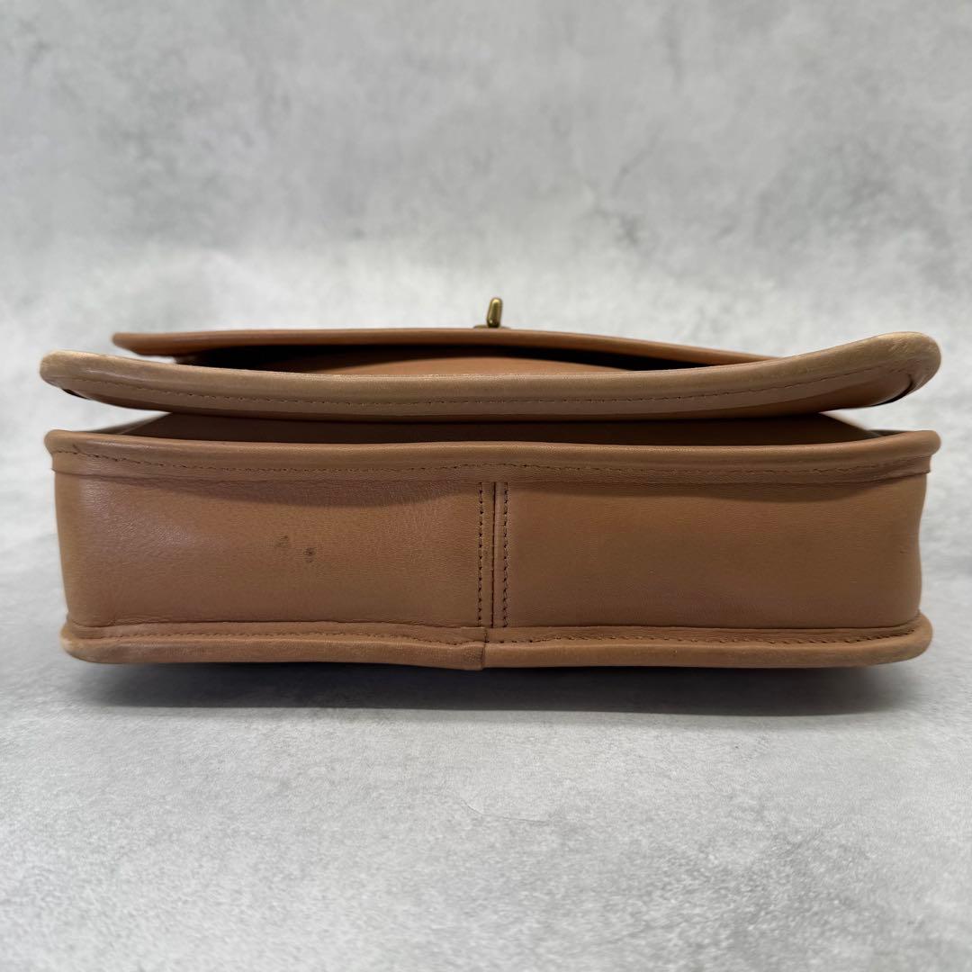 COACH オールドコーチ ショルダーバッグ レザー クロスボディ ターンロック