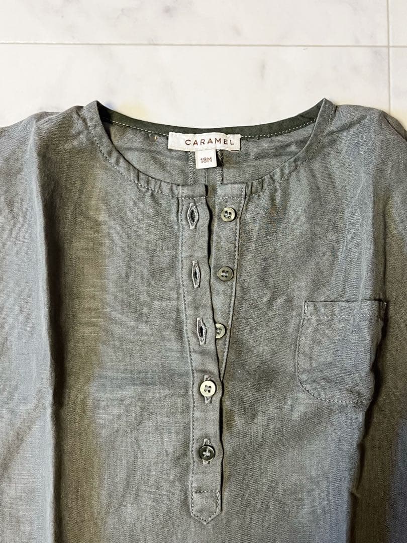 CARAMEL キャラメル ロンパース サロペット リネン