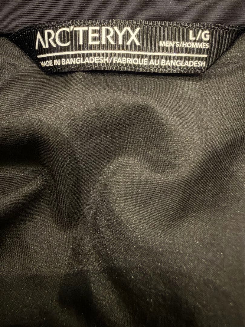 ARC'TERYX Atom AR フーディー　ブラック　Lサイズ