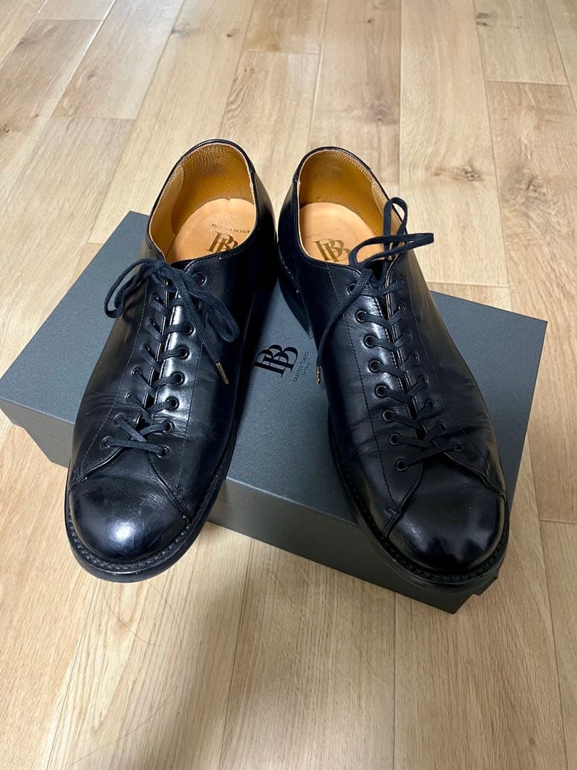 靴 BROTHER BRIDGE ALI VINTAGE CALF BLK 8.5
