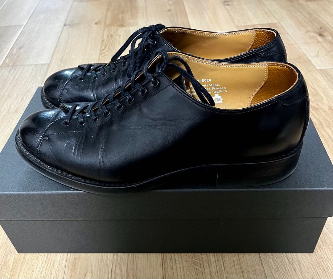 靴 BROTHER BRIDGE ALI VINTAGE CALF BLK 8.5