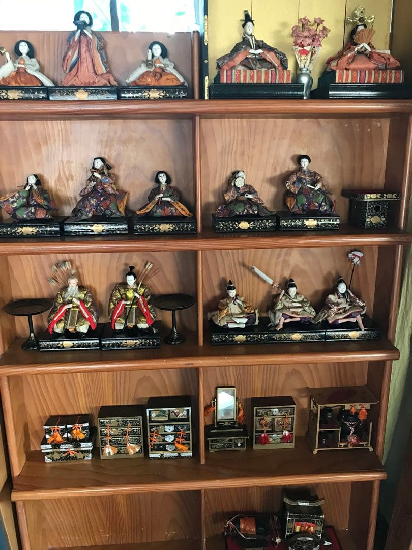 雛人形　1940年代後期　時代もの　日本の伝統的な色