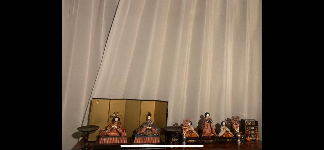 雛人形　1940年代後期　時代もの　日本の伝統的な色