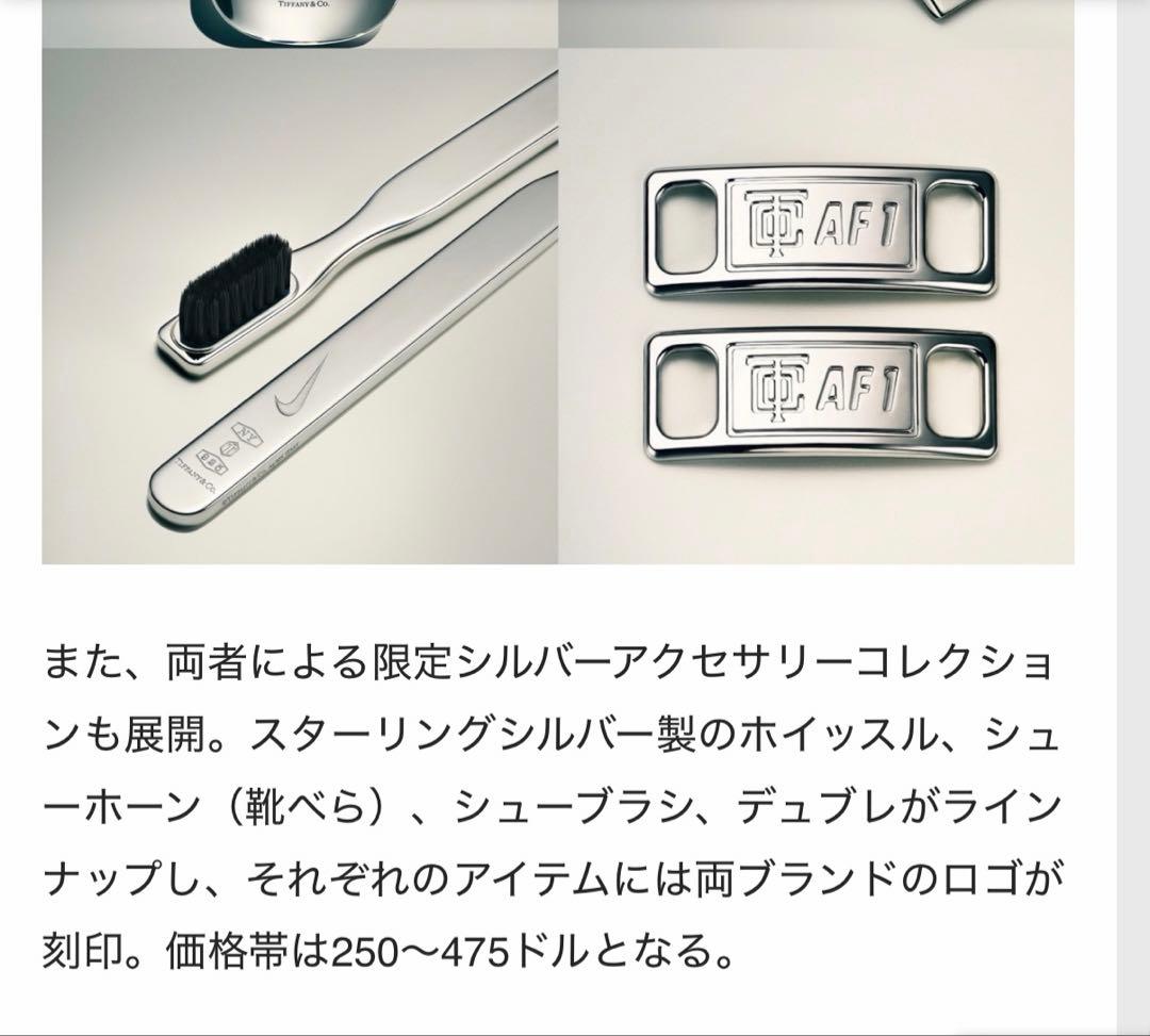 ★正規品★Ag925★97g★NIKE ×Tiffany シューブラシ