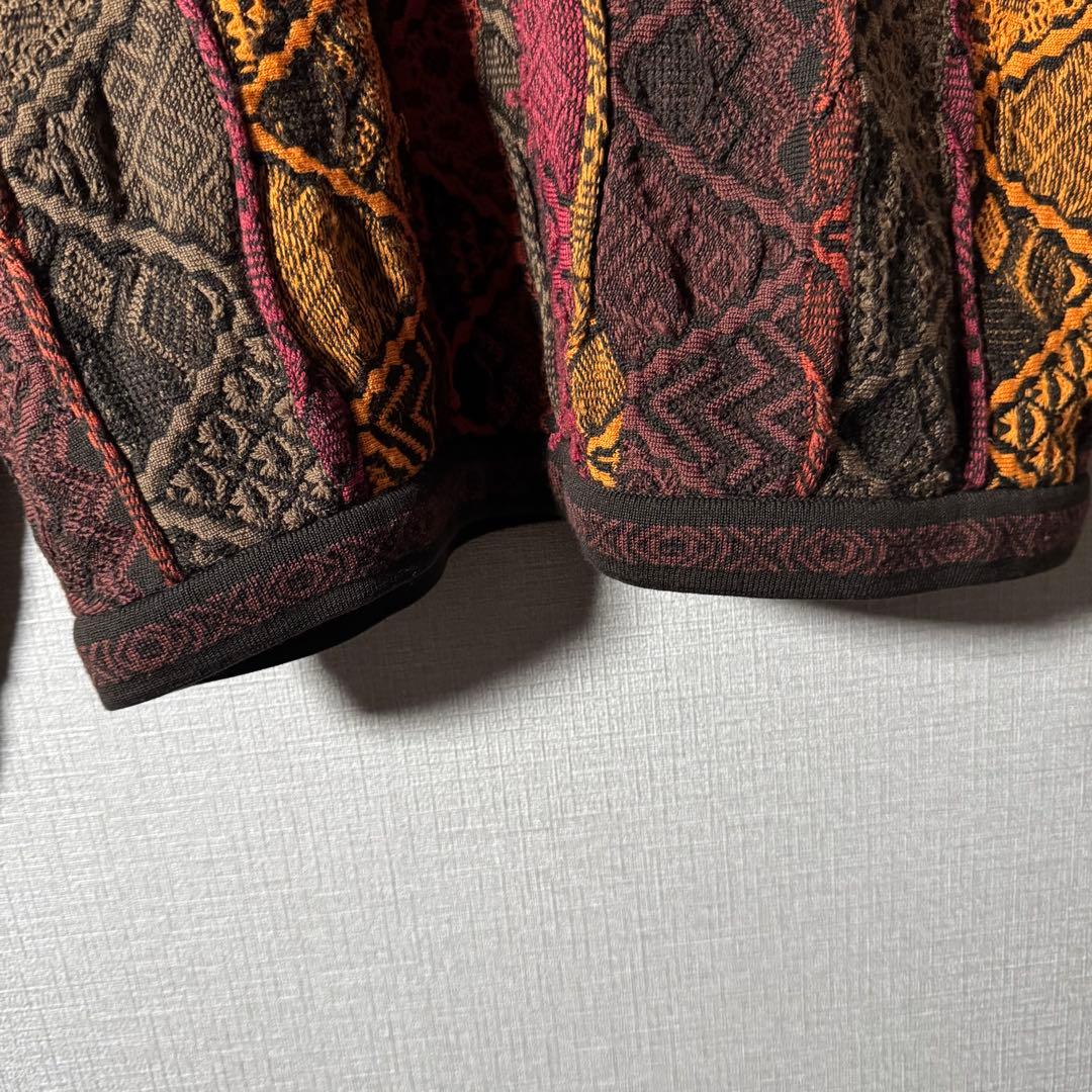 雰囲気抜群★COOGI クージー ケーブルニット 立体編み 凸凹 ウール M