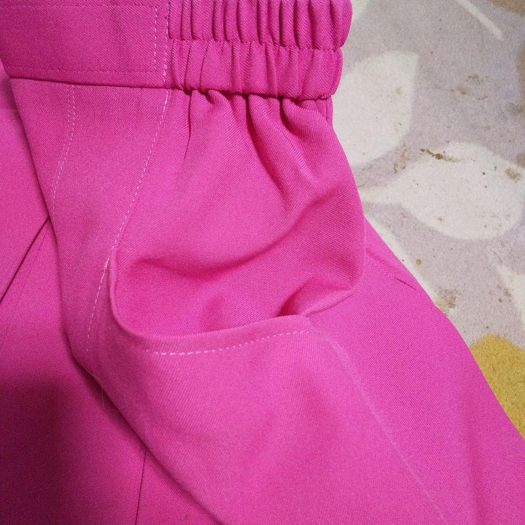 ピンクのプリーツスコートと白アンダースコートSサイズセット