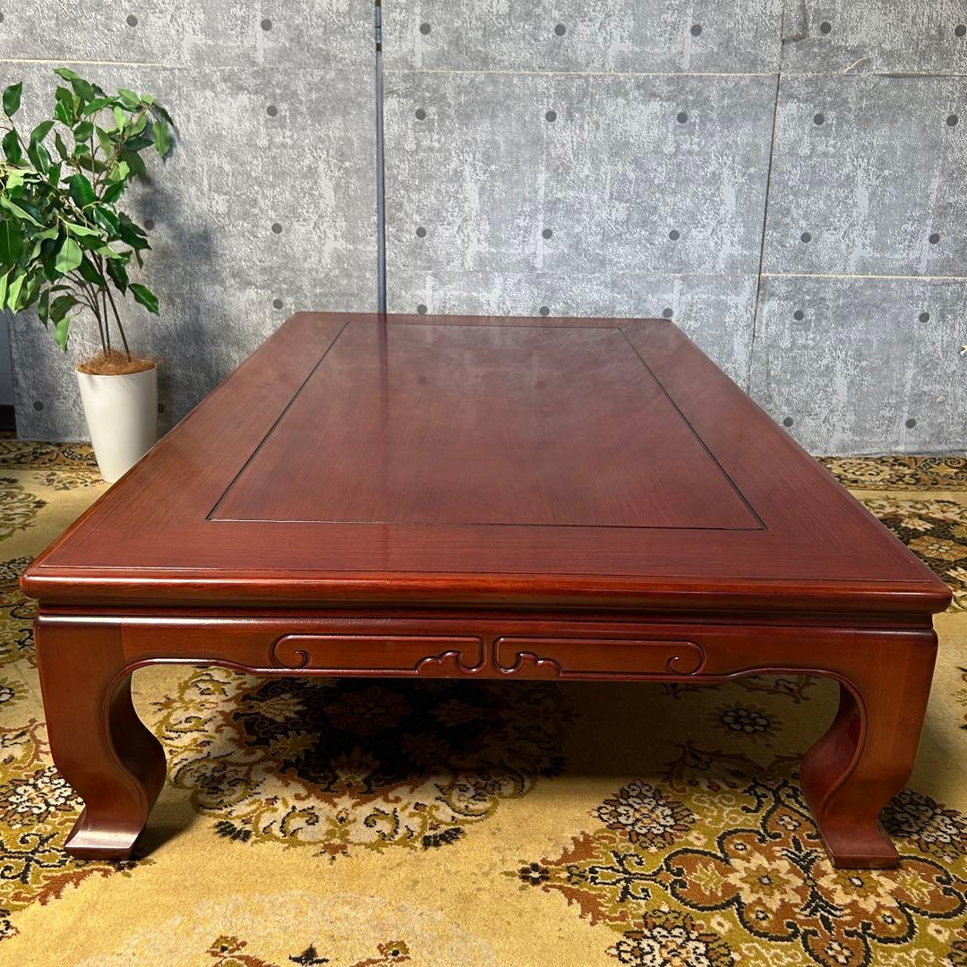 ꧁カリモク家具 karimoku꧂オールドカリモク 引出し収納付座卓 昭和レトロ