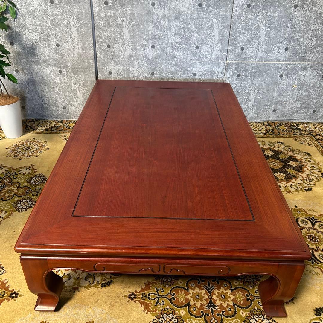 ꧁カリモク家具 karimoku꧂オールドカリモク 引出し収納付座卓 昭和レトロ