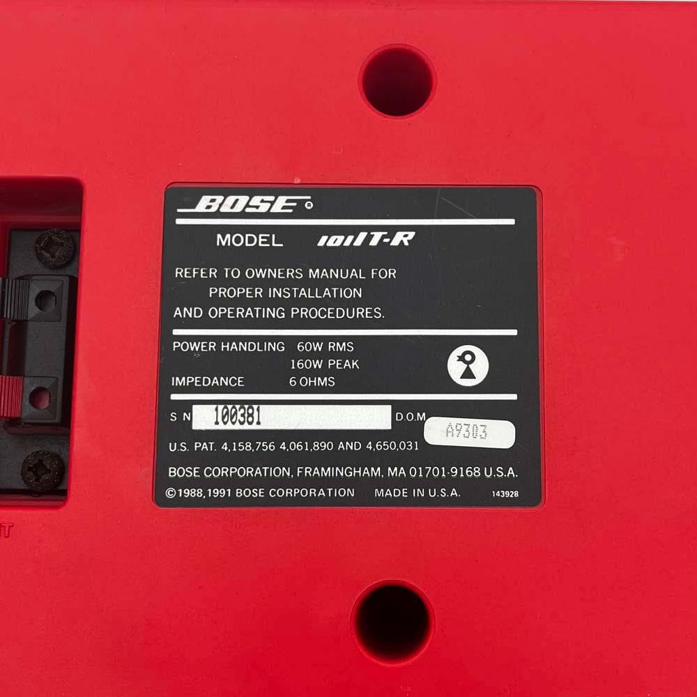 BOSE Italiano 101IT RED 連番①/イタリアーノ101-IT