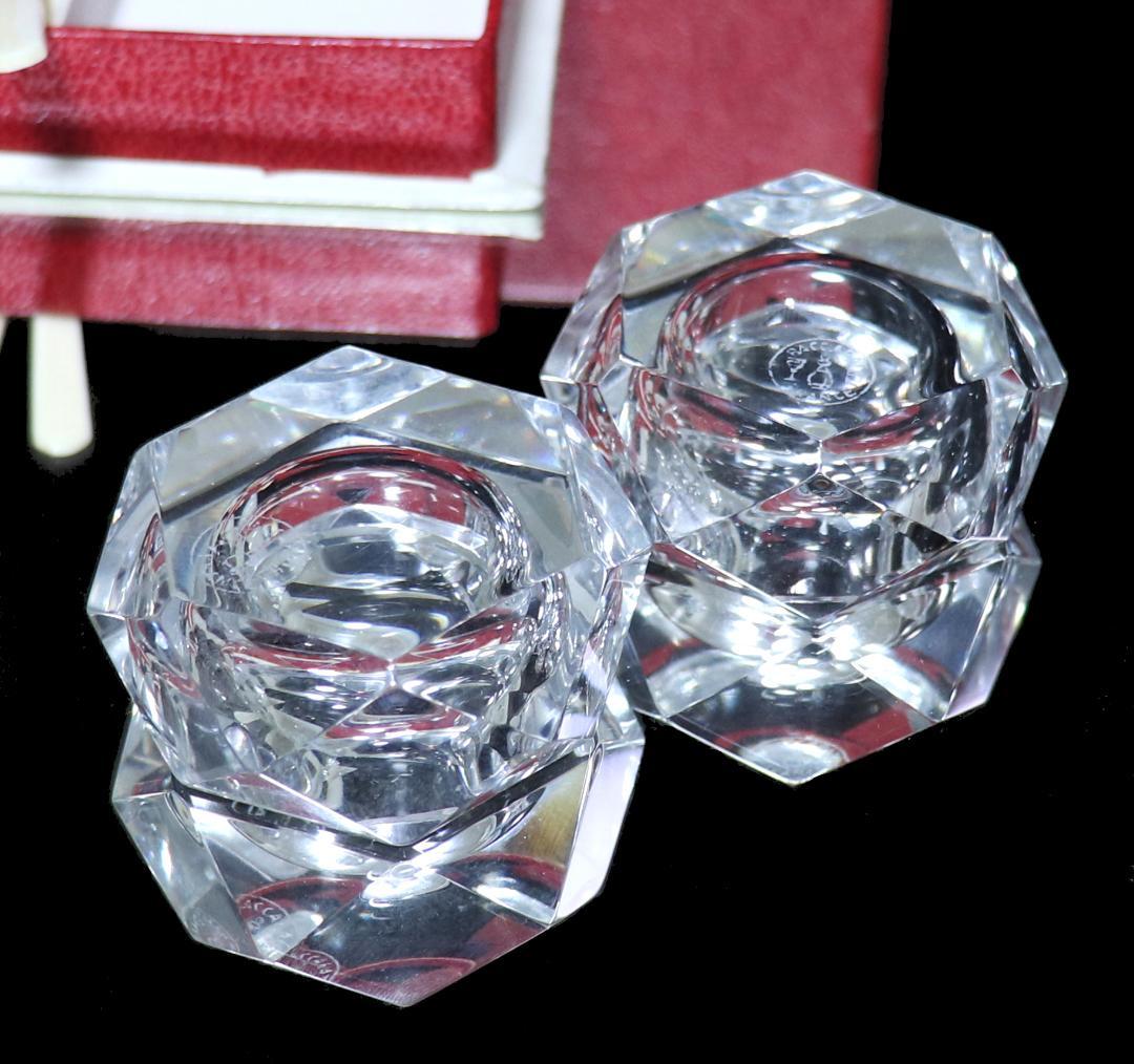 オールド・バカラ未使用 デットストック 調味料入れ 2個 ソルトスプーン 箱付属