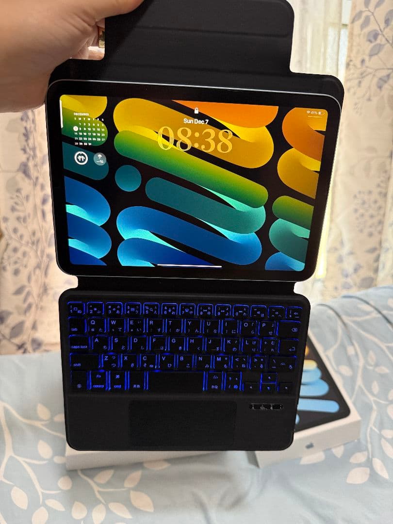 iPad mini 256GB A17Pro ブルー＋キーボード付