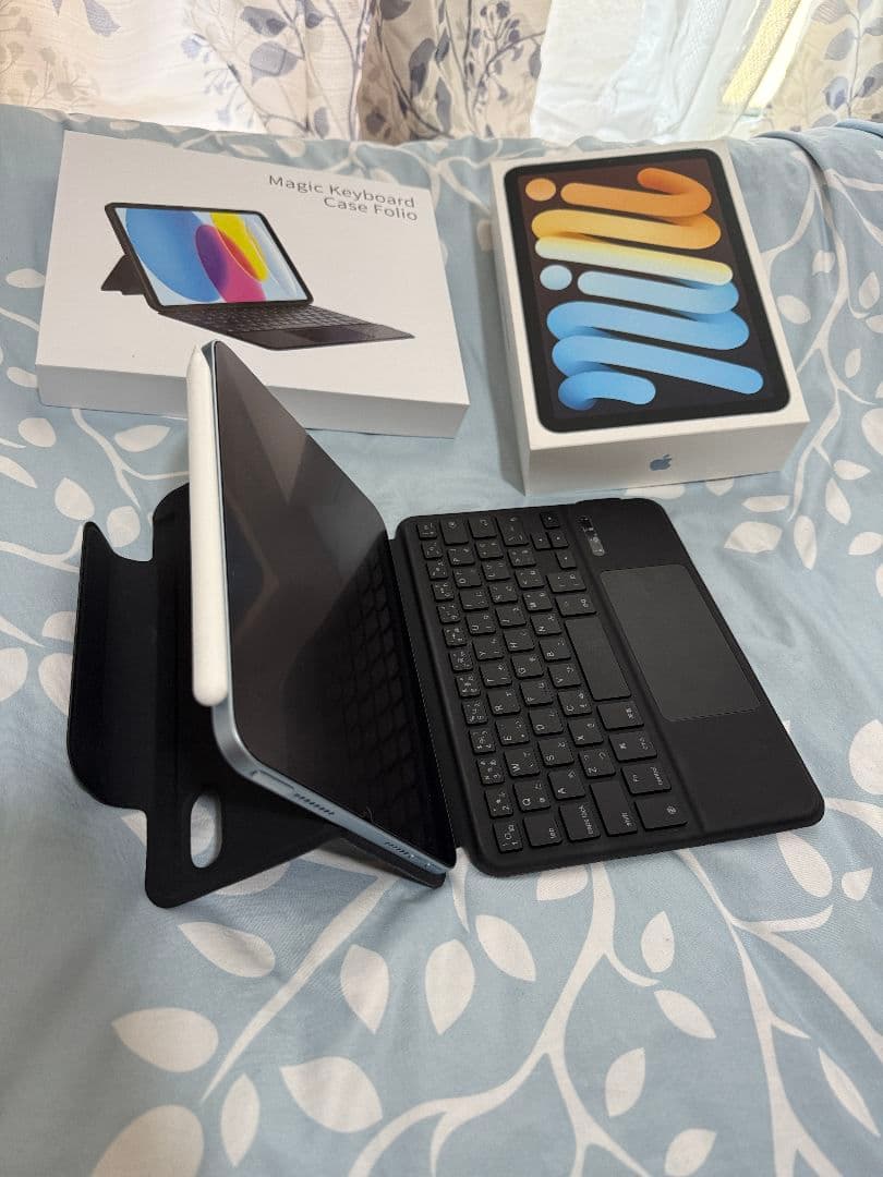 iPad mini 256GB A17Pro ブルー＋キーボード付