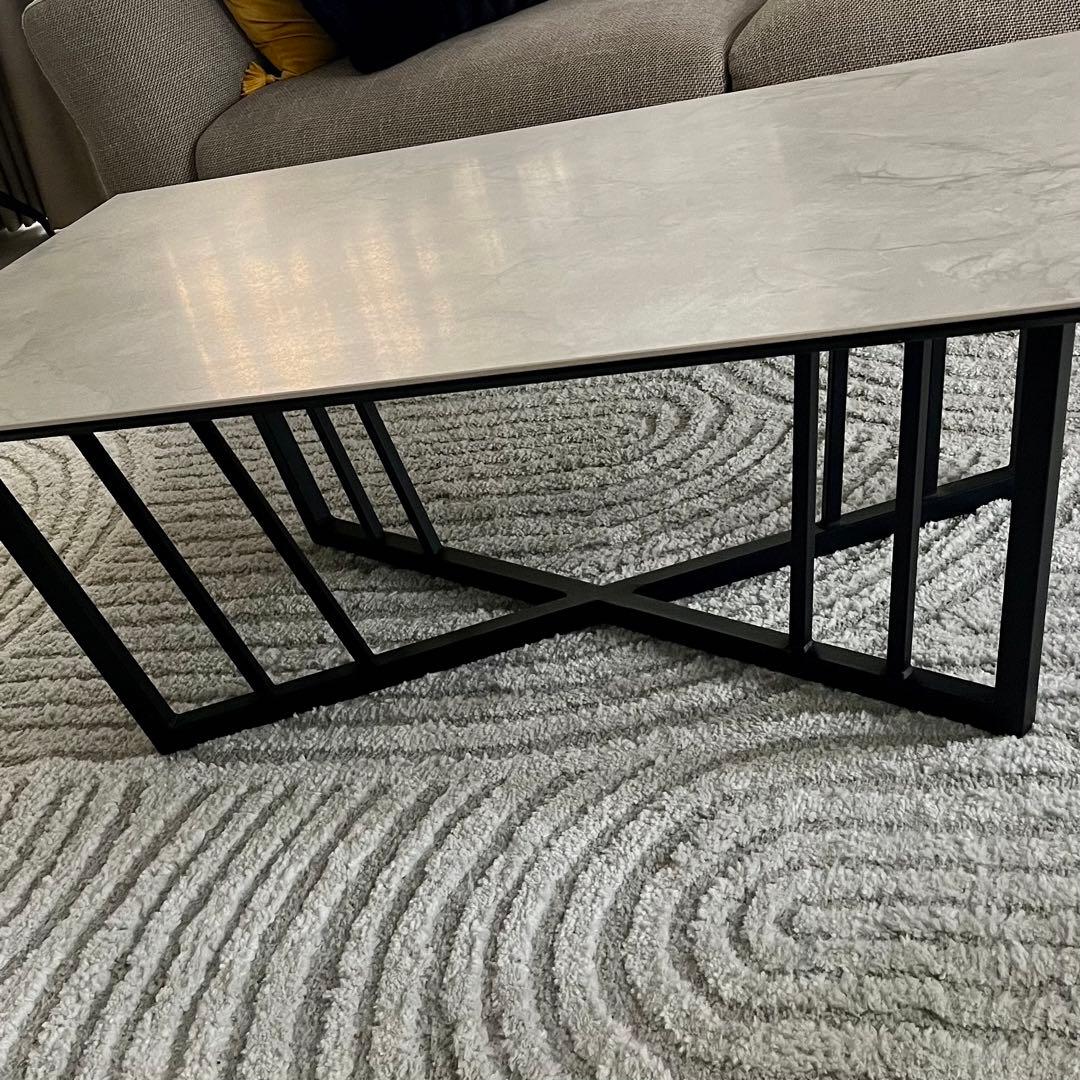 ライトグレー セラミック テーブルセンター