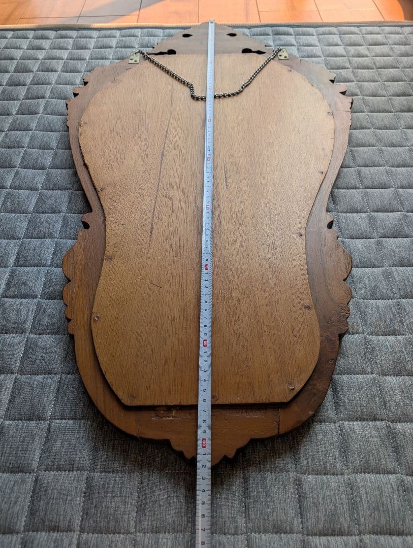 クラシック木製壁掛け鏡