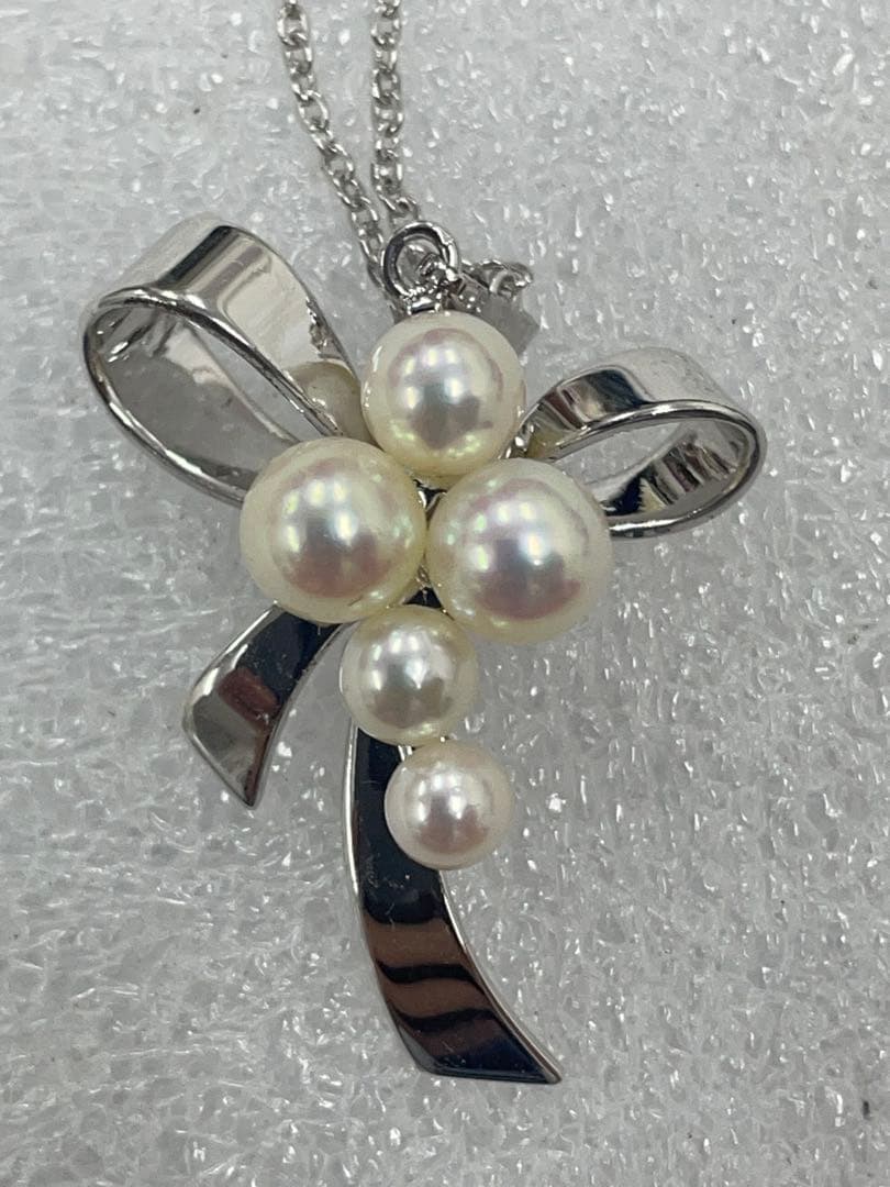Mikimoto リボンデザイン ネックレス