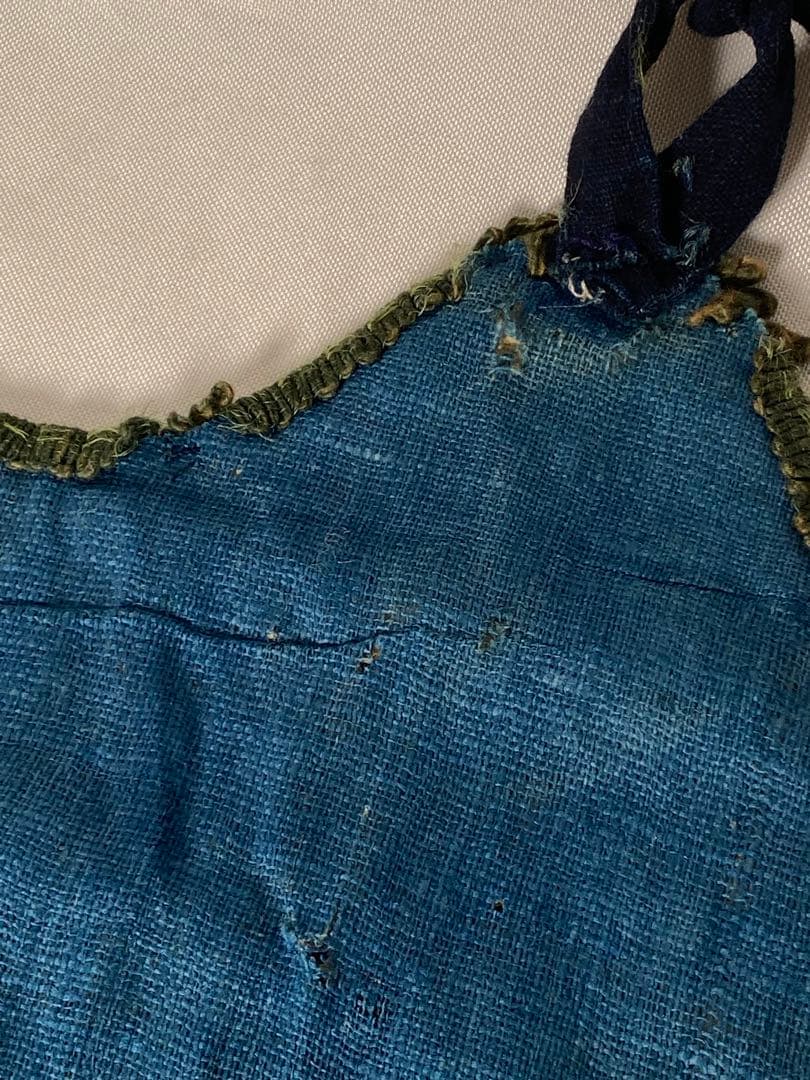 1971❣️ 藍型染め　屋号　腹掛け　飛脚