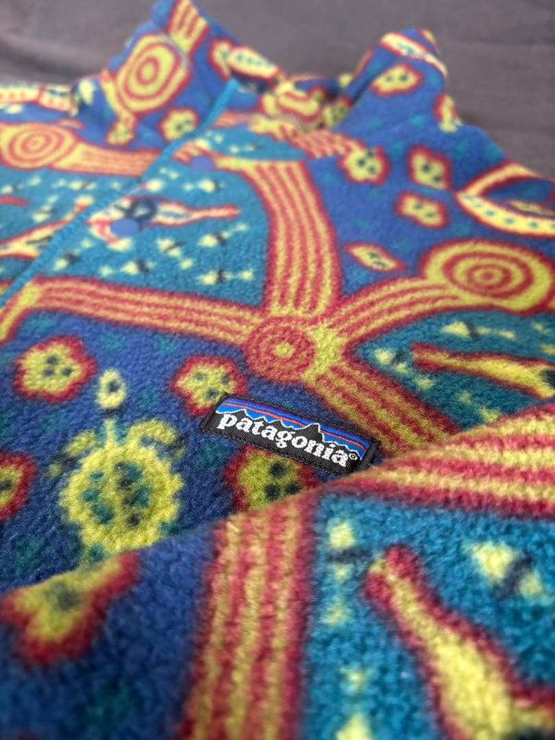 patagonia パタゴニア ワニ柄 シンチラ スナップT 90S 総柄