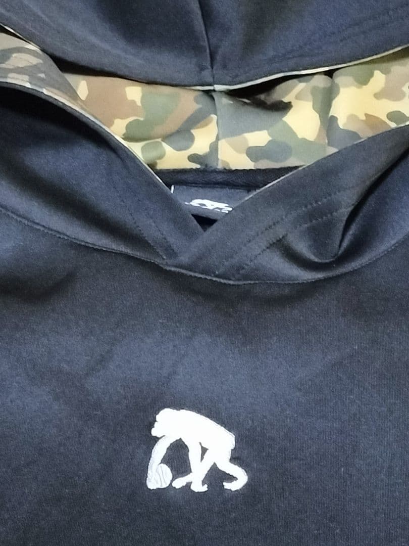 エゴザル セットアップ パーカー バスケ フーディ 黒 Ｍサイズ カモフラ