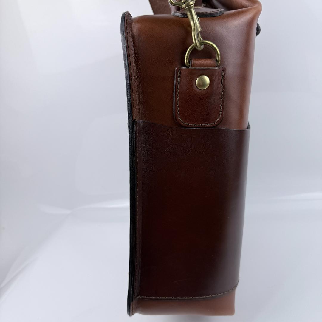 美品 HERZ カブトムシ 2way ショルダーバッグ M 革鞄 40th