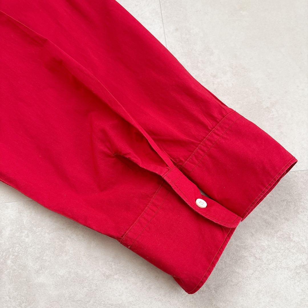 ミューズ ドゥーズィエムクラス コットンウォッシュシャツ スキッパー レッド